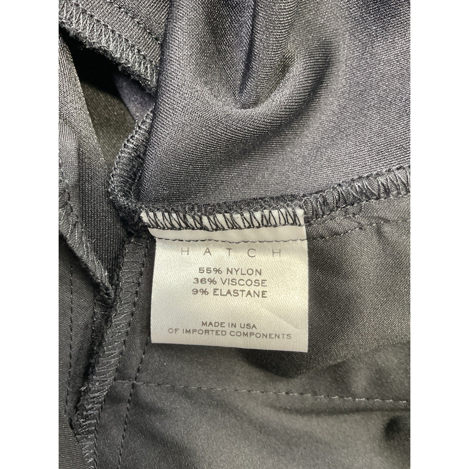 Hatch Stretch Black Nylon Suit Pant Size 1