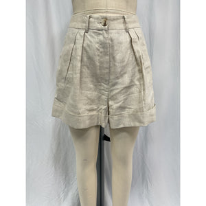 Helsa 'Rolled' Beige Linen Short Size S