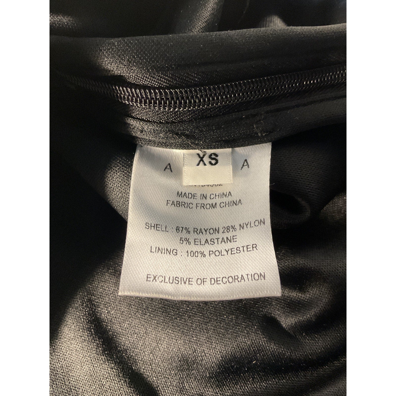 Area Chain Link Black Rayon Halter Top Size XS