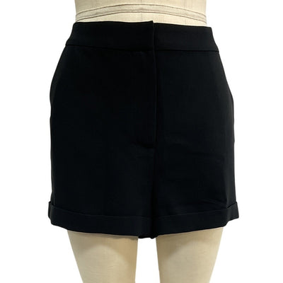Cinq à Sept Crepe Black Elaine Shorts Size 12 NWT