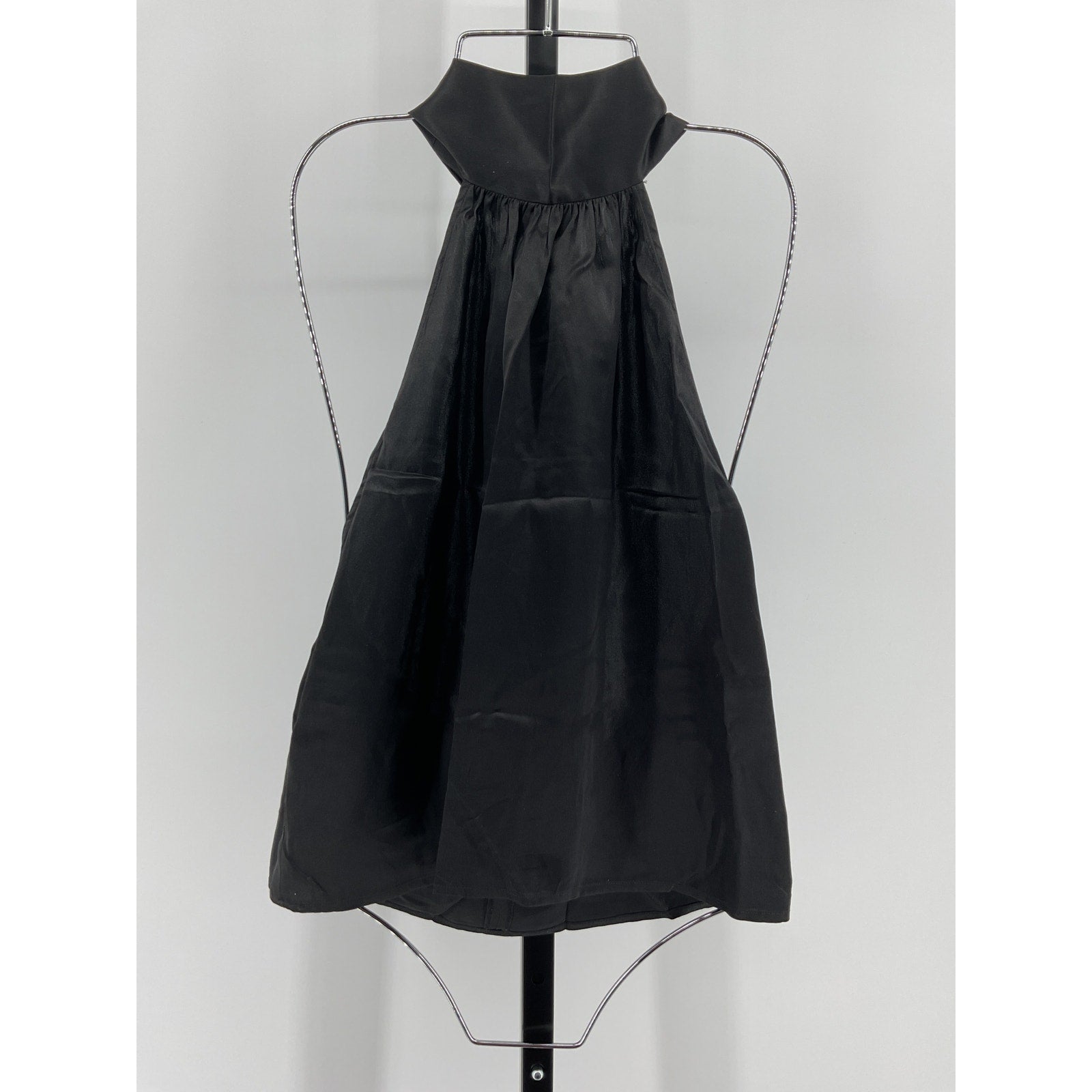 The Sei 'Halter' Black Silk Open Back Top Size 0