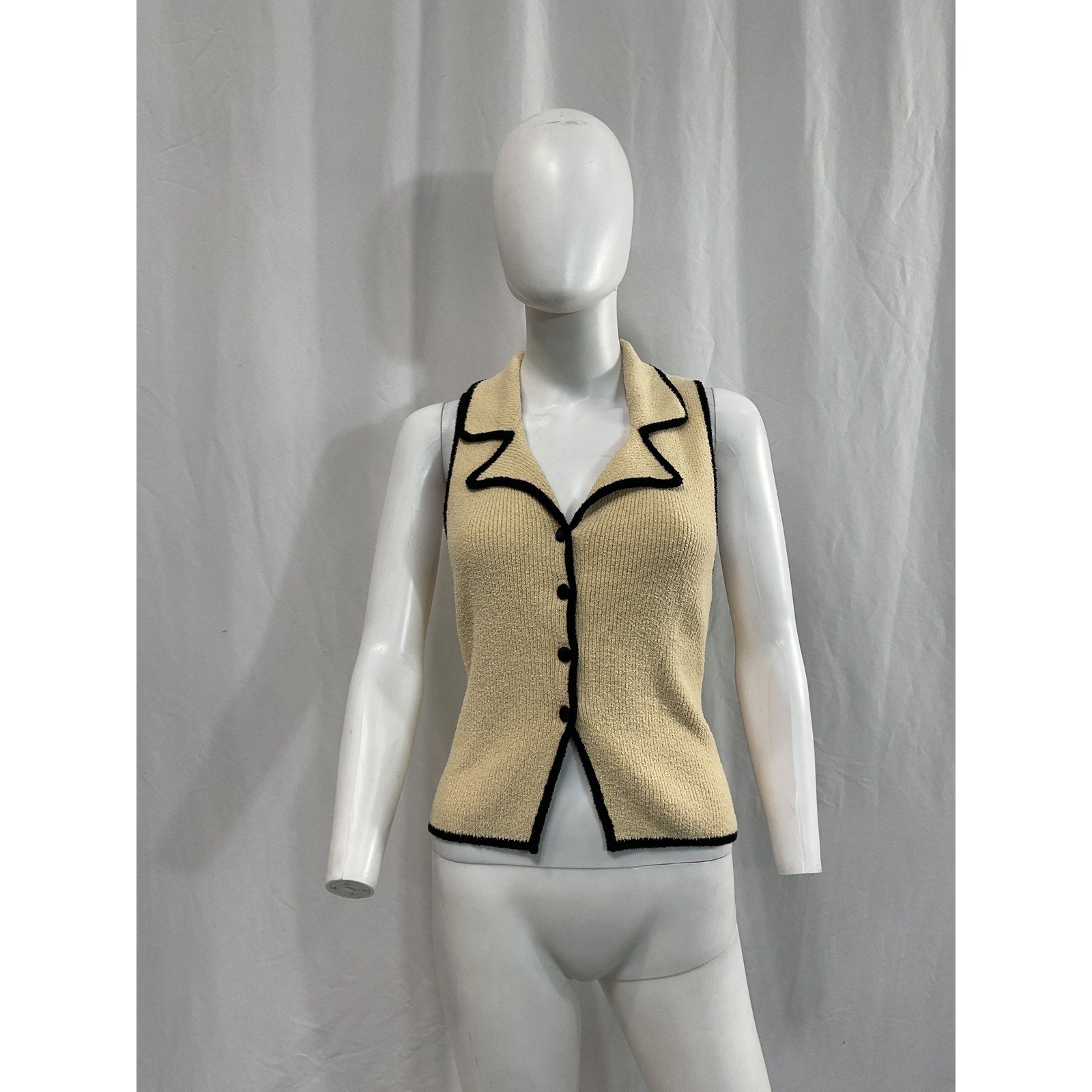 L'Academie By Marianna Beige 'Elektra' Vest Size S