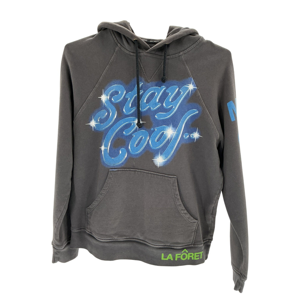 Mother 'The Square' Black Cotton Hoodie Size XS