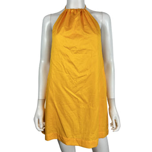 Leset Chic Orange Yoko Halter Mini Dress Size XS