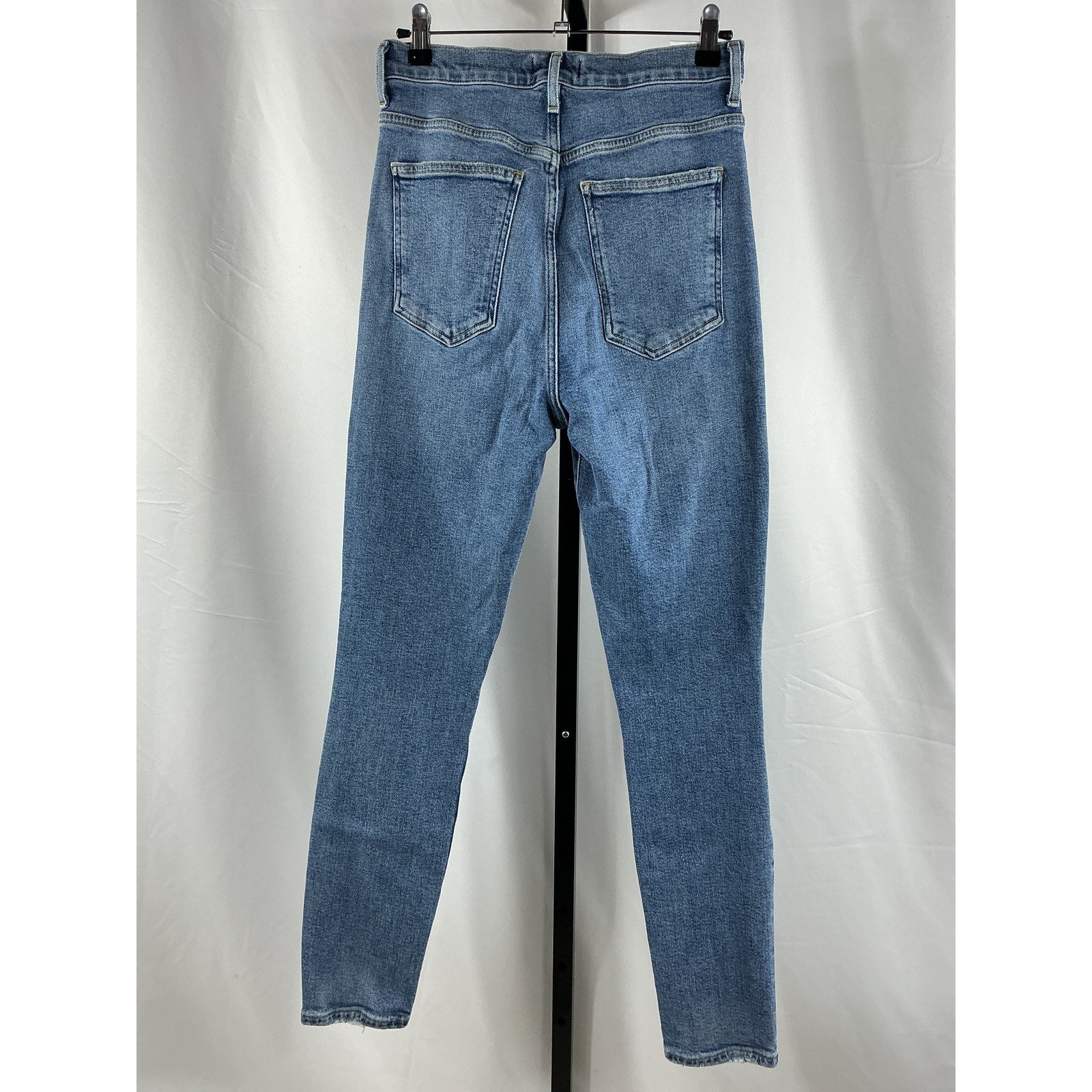Agolde Pinch Waist Blue Ultra High Rise Skinny Denim Jean Size 27