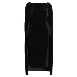 Chiara Boni Velvet Black Takara Dress Size IT 38 / US 2