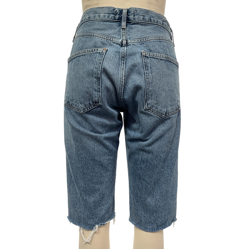 Agolde '90s' Blue Cotton Denim Shorts Size 27