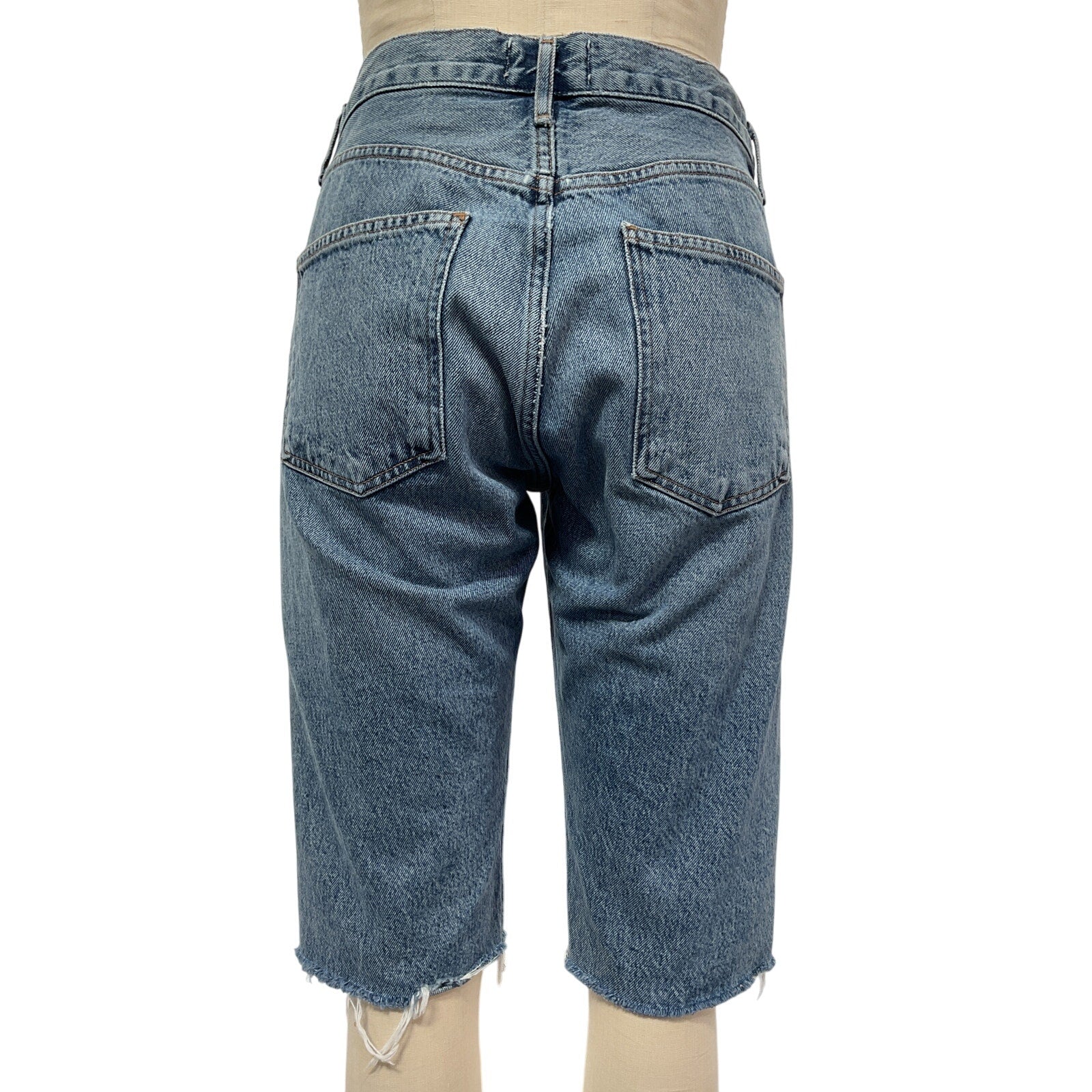 Agolde '90s' Blue Cotton Denim Shorts Size 27