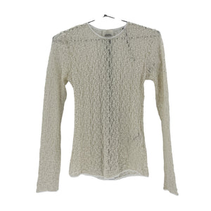 Isabel Marant 'Gaelle' Cream Nylon Floral Stretch Lace Top Size 38