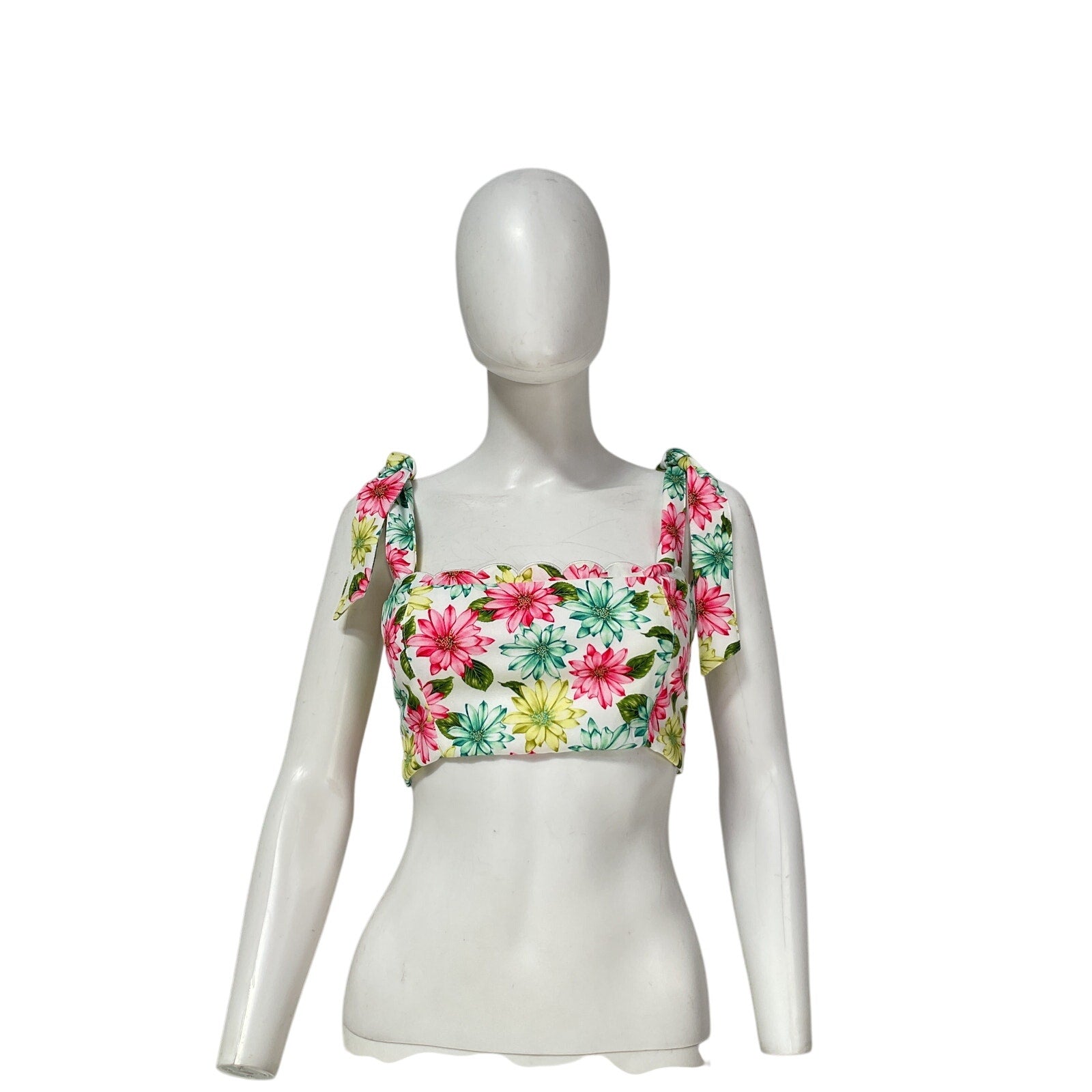 Agua Bendita x Revolve 'Rhea' Pink Polyester Top Size S - NWT
