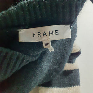 Frame Clean Black Cashmere Crewneck Sweater Size S / P