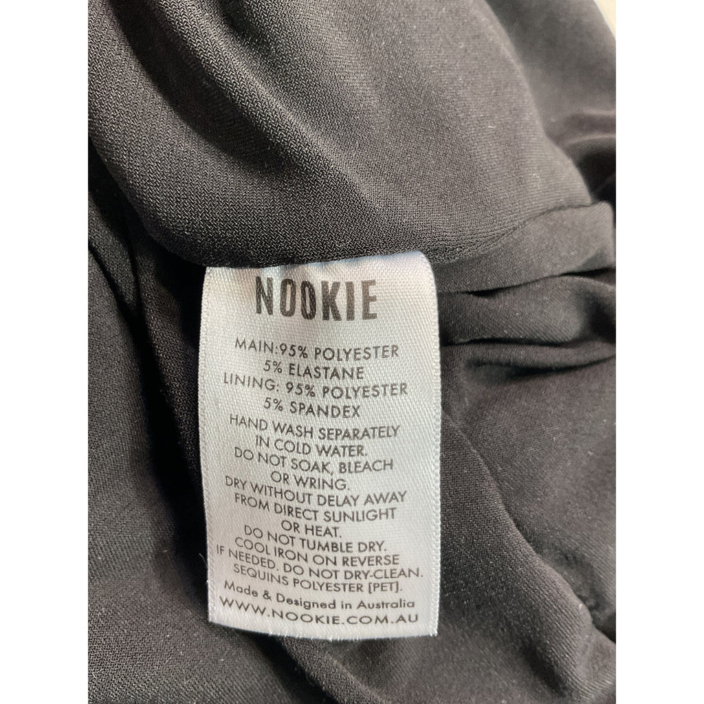 Nookie 'Luma' Black Sequin Skirt Size S