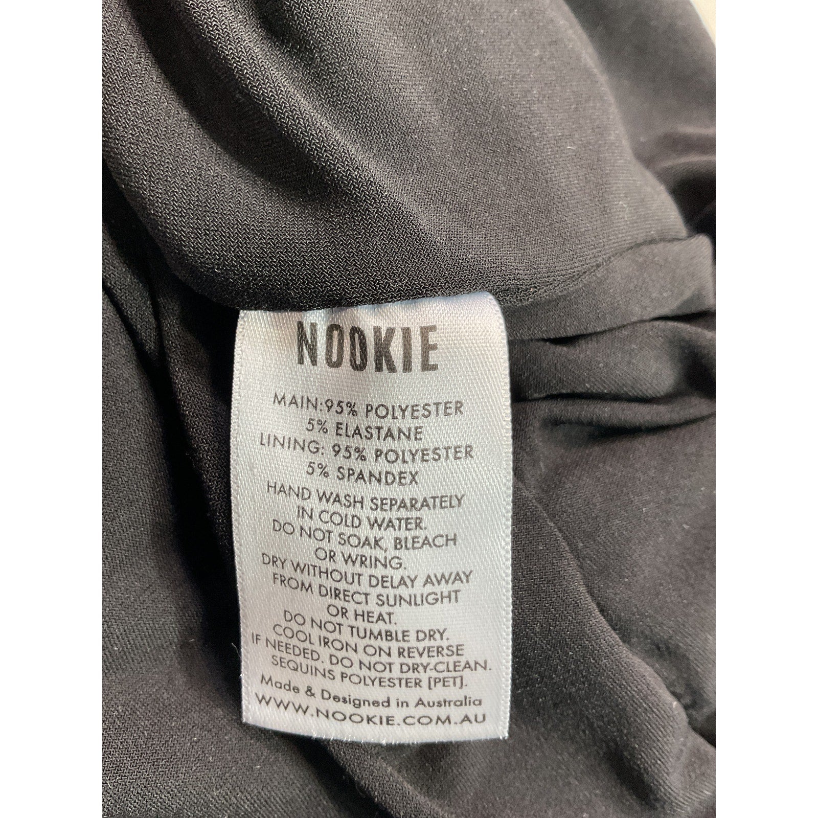 Nookie 'Luma' Black Sequin Skirt Size S