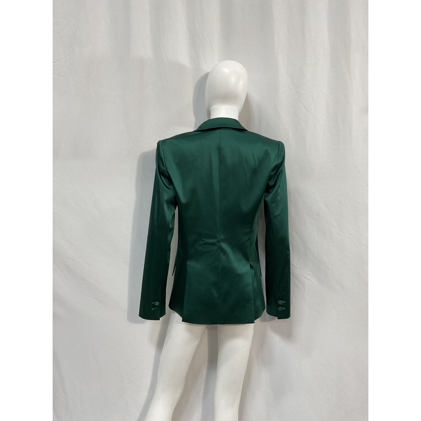 L'Agence 'Chamberlain' Green Acetate Blazer Size 2