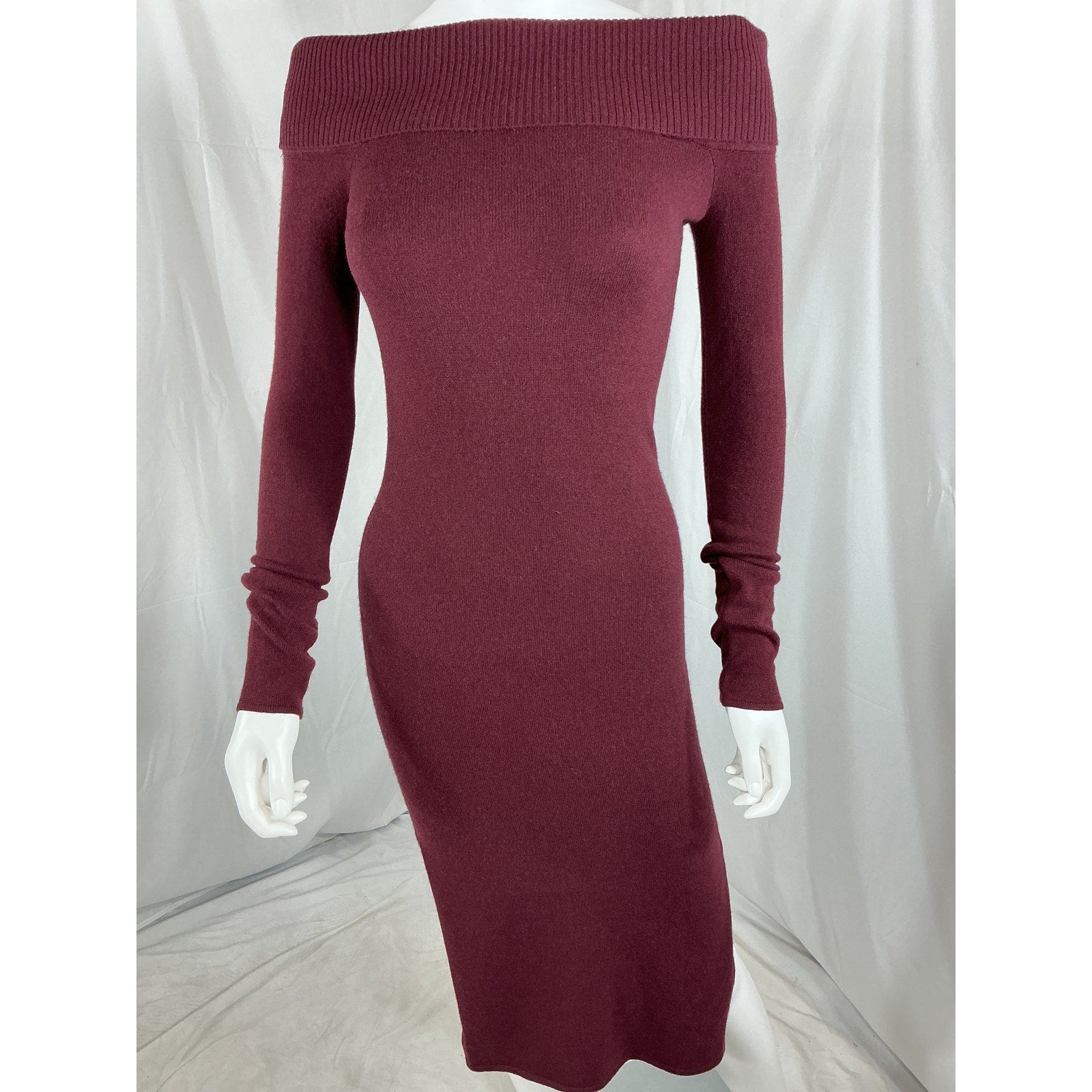 Naadam 'Signature' Pink Cashmere Cashmere Off The Shoulder Dress Size XXS - NWT