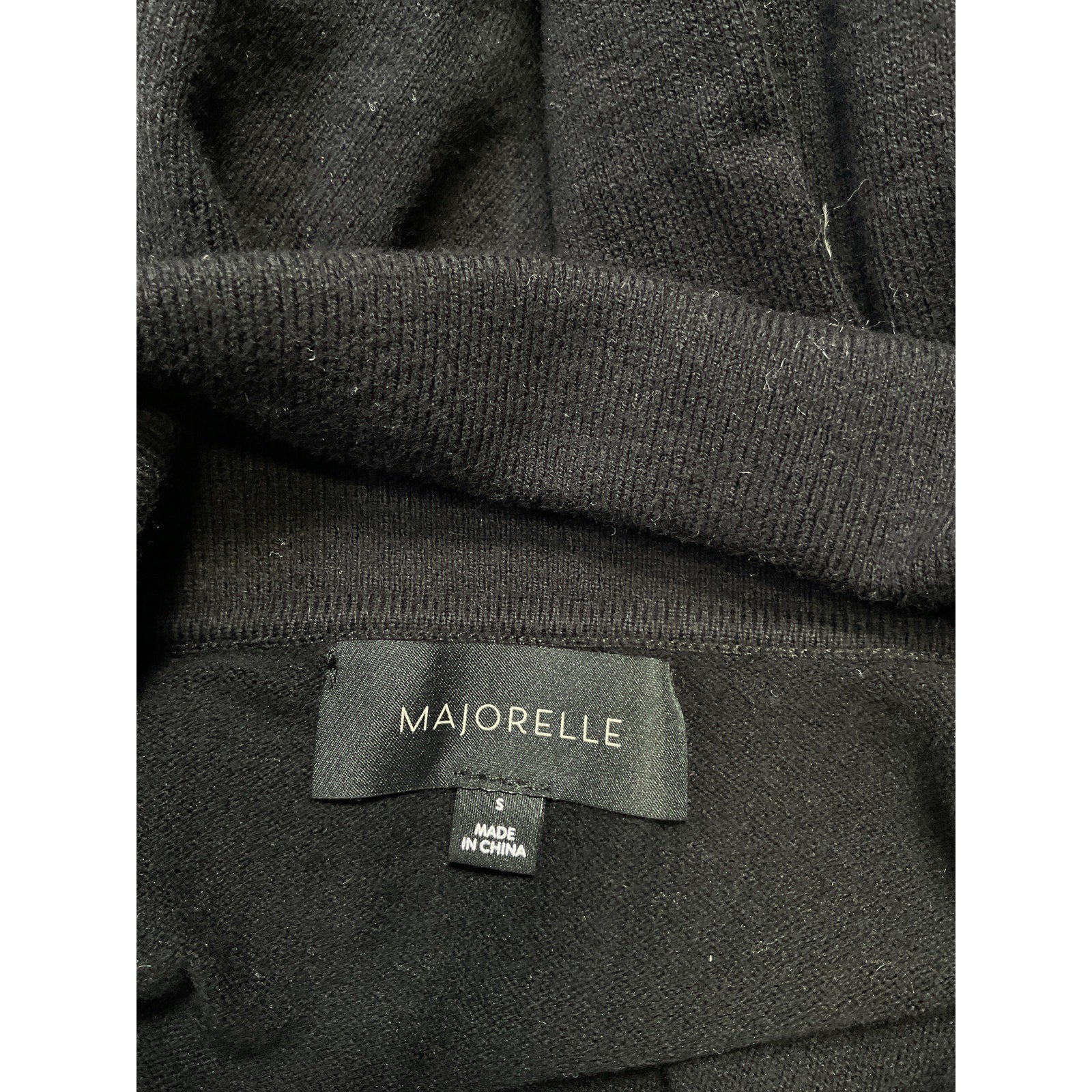 Majorelle 'Varma' Black Cotton Sweater Jacket Size S