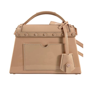 Balmain Patent Pink B-Buzz Dynasty Handbag