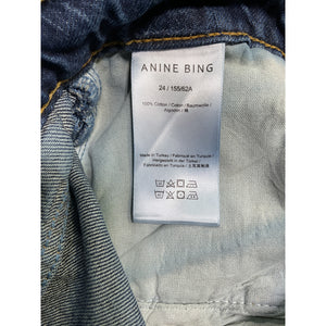 Anine Bing 'Brie' Blue Cotton Denim Jean Size 24