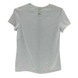 Alo Yoga Soft White Finesse Tee Size M