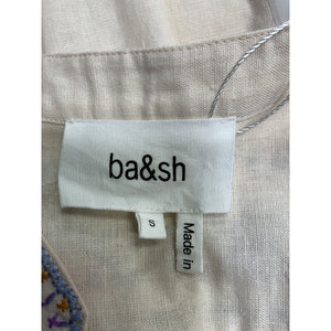 Ba&sh Embroidered Cream Caloe Blouse Size S