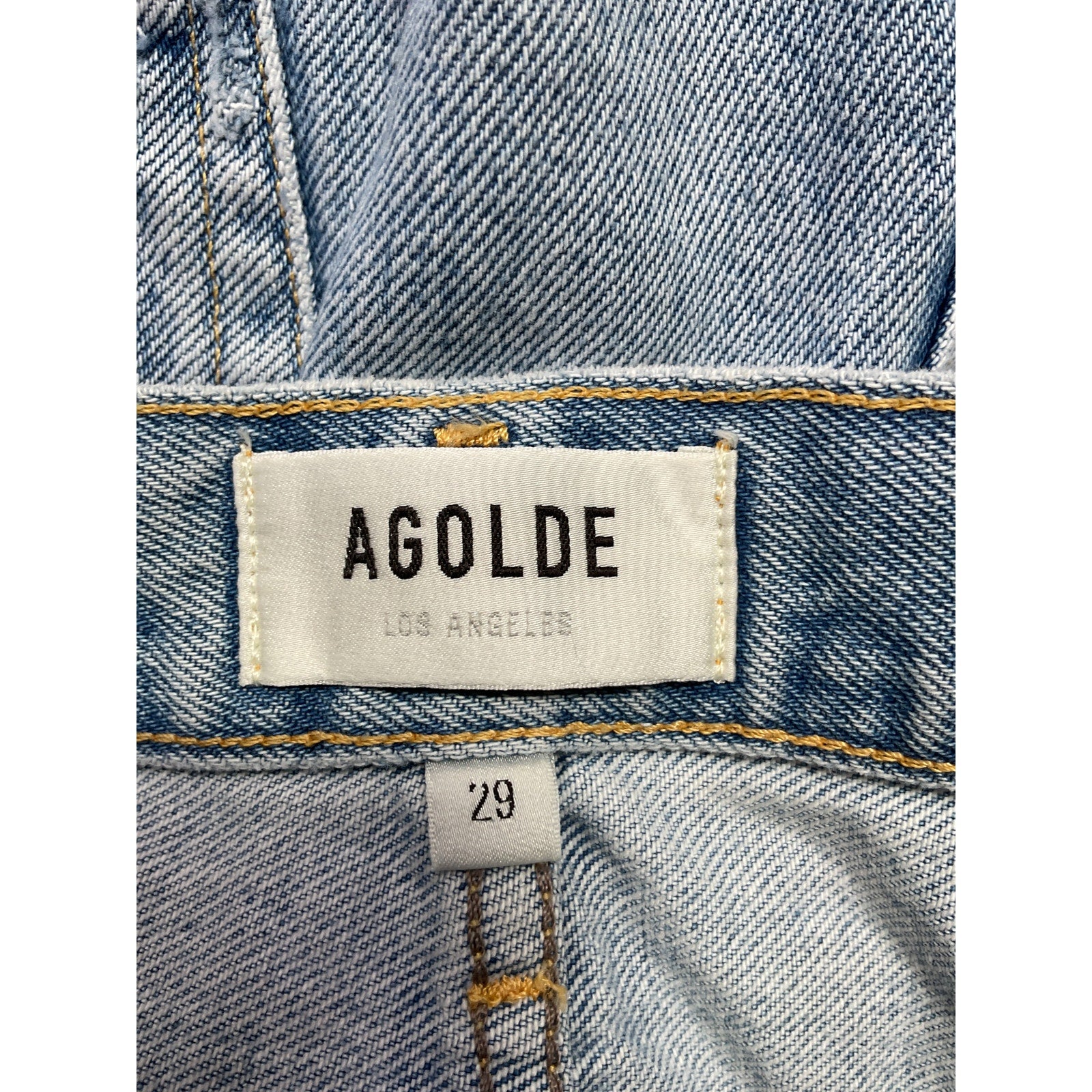Agolde 'Parker' Blue Cotton Vintage Cut Off Short Size 29