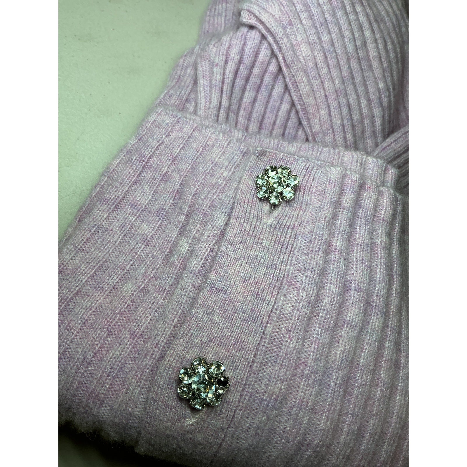 Autumn Cashmere Pink Cashmere Rib V-Neck Cardigan Size L