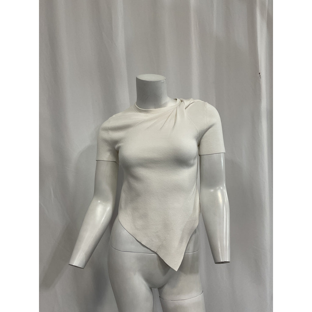 Helmut Lang 'Twist' White Crop Top Size XS
