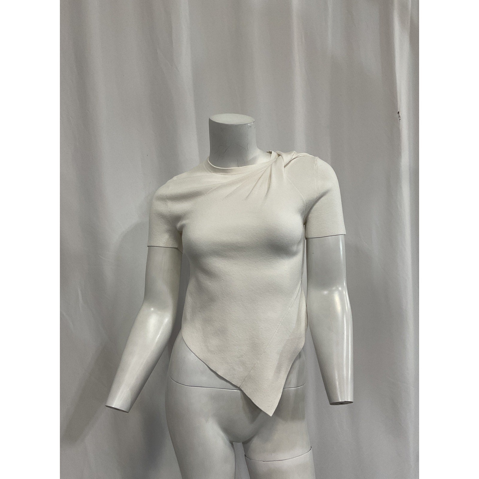 Helmut Lang 'Twist' White Crop Top Size XS