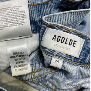Agolde Classic Blue Riley Denim Jeans Size 24