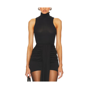 Helsa Classic Black Turtleneck Tank Top Size L