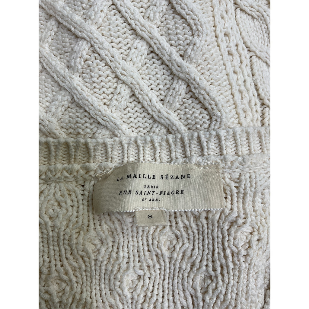 S�zane 'Bree' Beige Cotton Jumper Size S