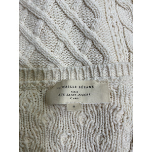 Sézane 'Bree' Beige Cotton Jumper Size S