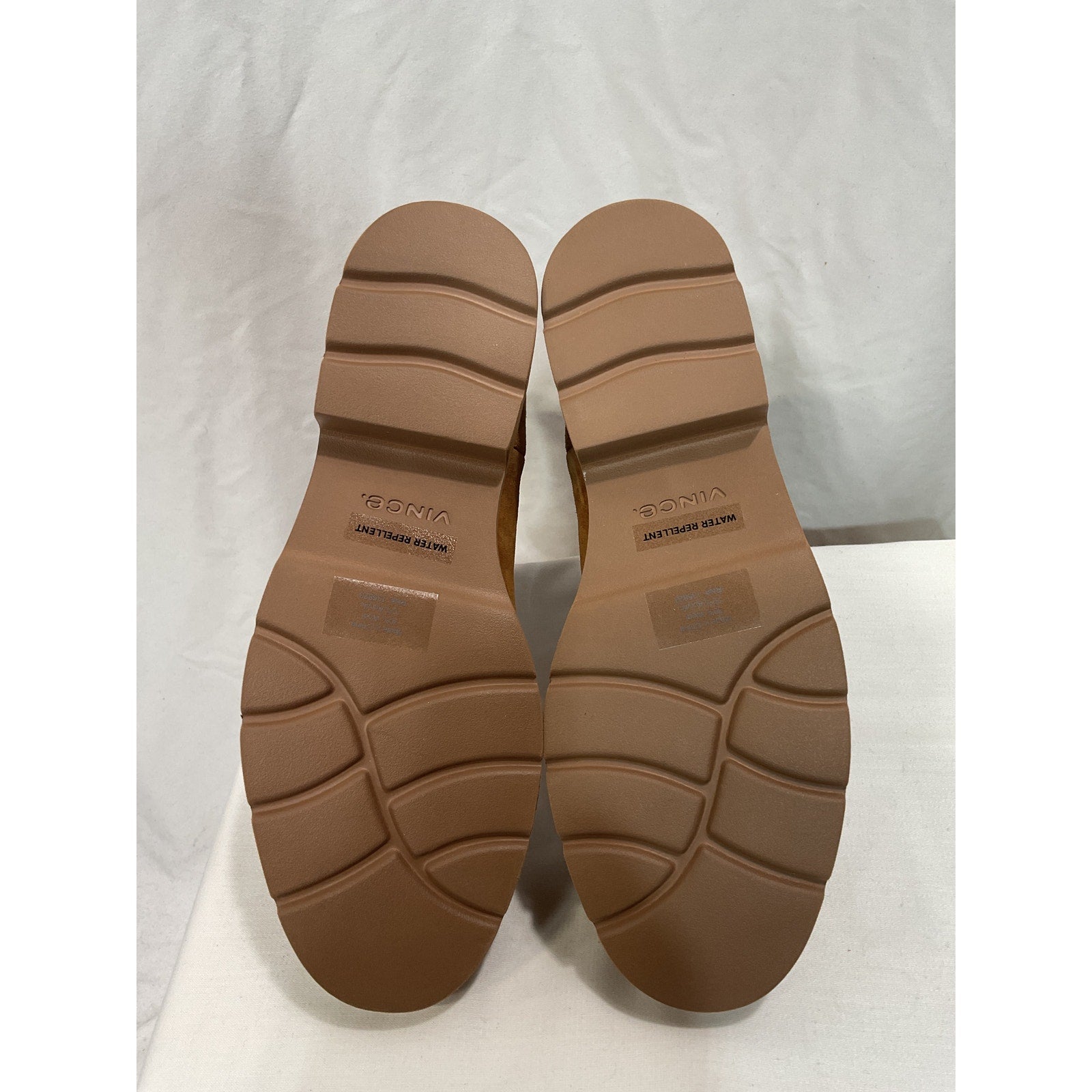 Vince 'Rue' Tan Suede Leather Lug Boot Size 8