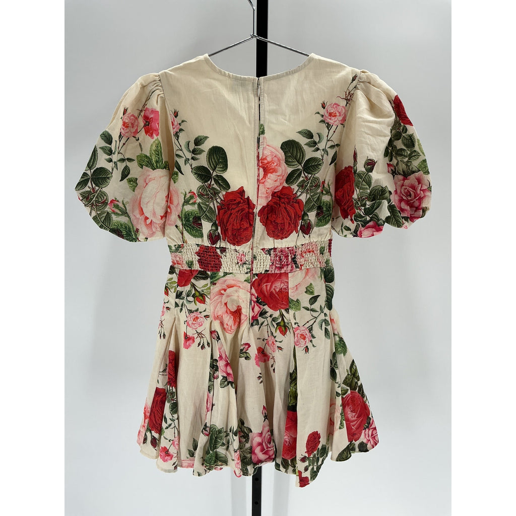 Hemant And Nandita 'Naaz' White Linen Mini Dress Size S