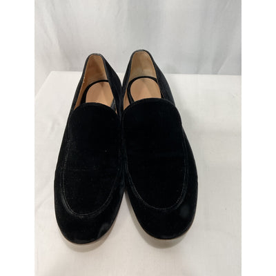 Gianvito Rossi Black Velvet Loafers Size 8