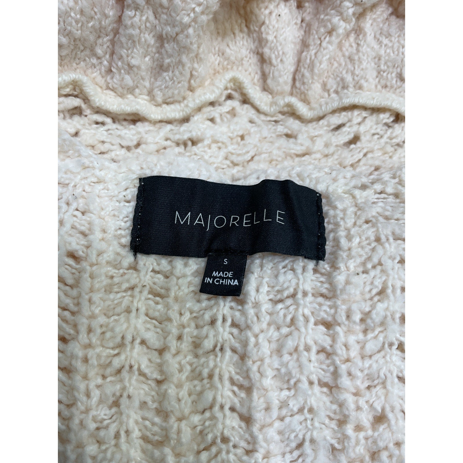 Majorelle 'Taissa' Cream Cotton Corset Top Size S
