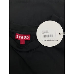 Staud Sheer Black Fernanda Crop Top Size L NWT