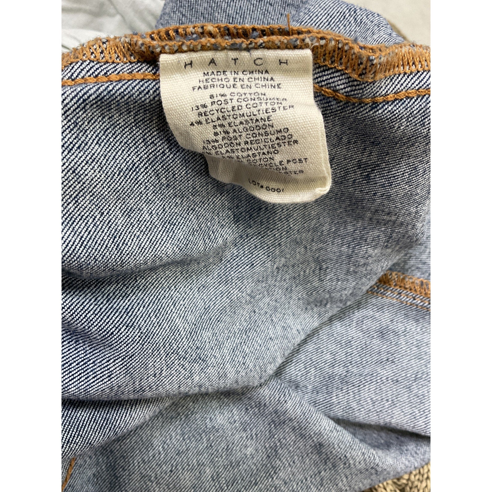 Hatch The Slim Maternity Blue Cotton Denim Jean Size 25