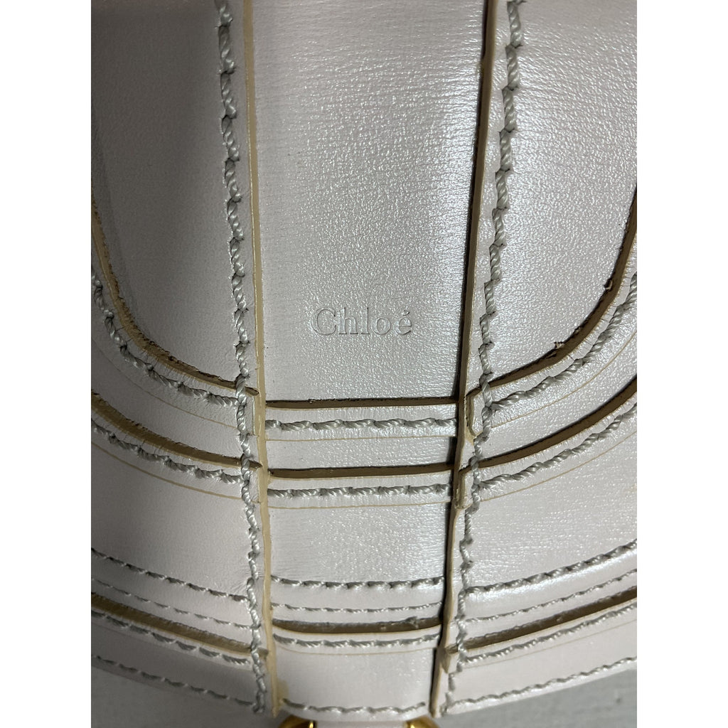 Chlo� 'Marcie' Grey Leather Small Clutch Shoulder Bag
