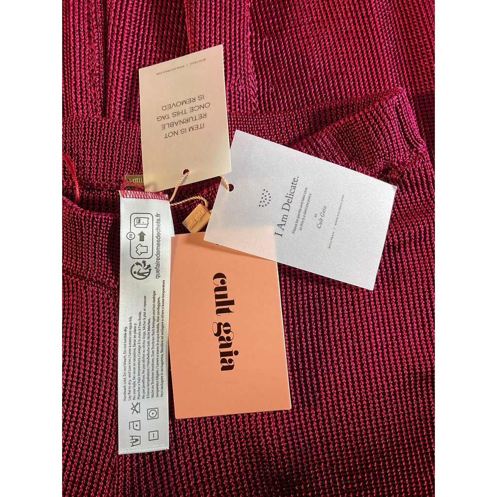 Cult Gaia 'Katana' Pink Knit Pant Size S