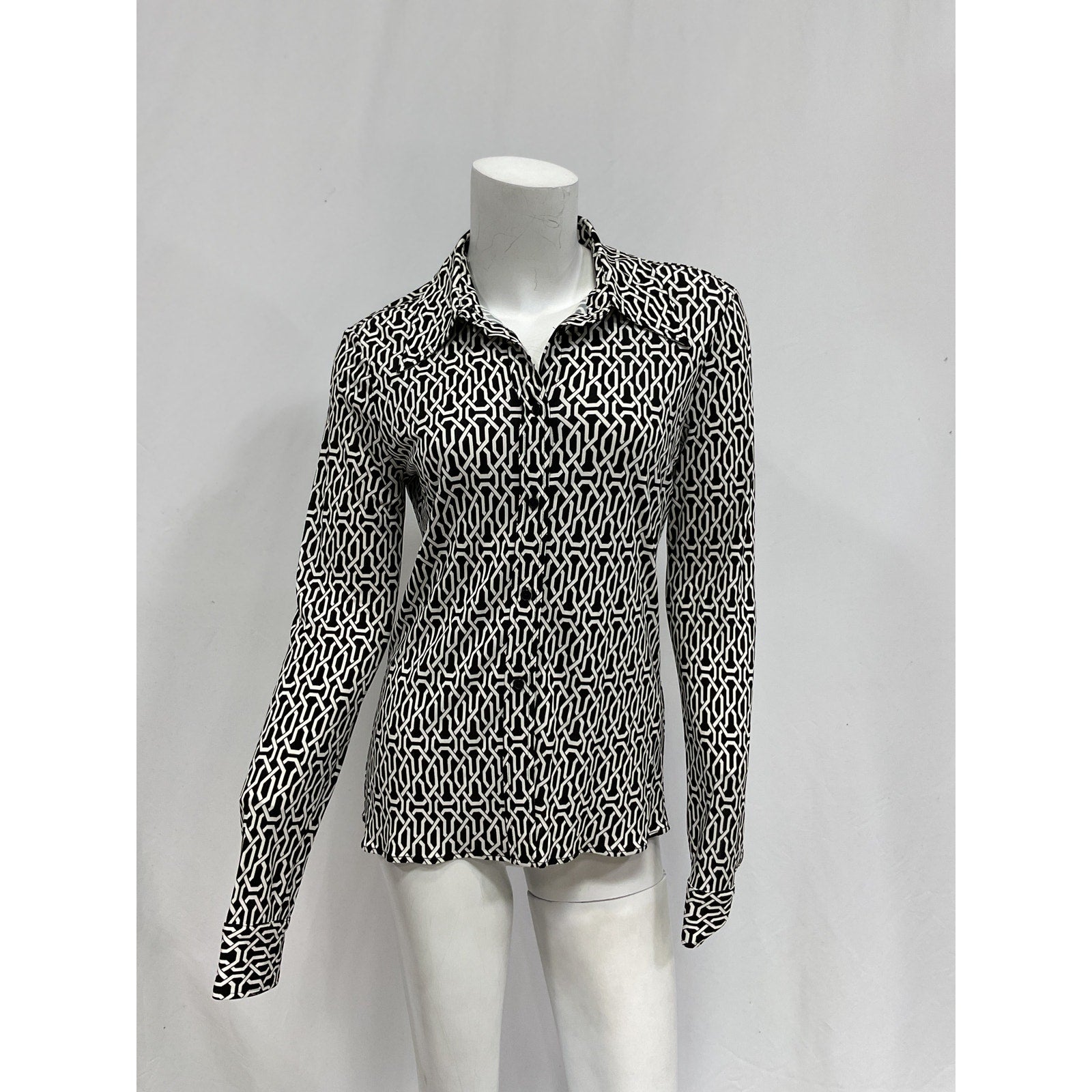 Nili Lotan 'Celestine' Black Shirt Size S