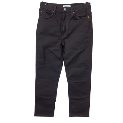 Re/Done Classic Black 70s Straight Size 26 Denim Jeans