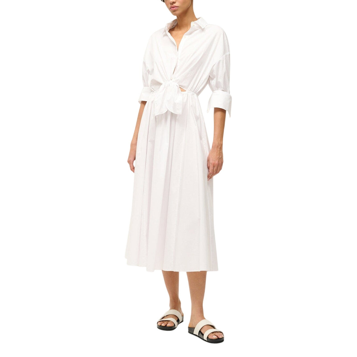 Staud Crisp White Lisa Dress Size XS