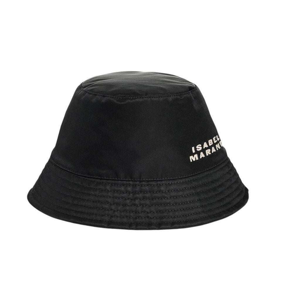 Isabel Marant Nylon Black Haley Bucket Hat Size 57 NWT