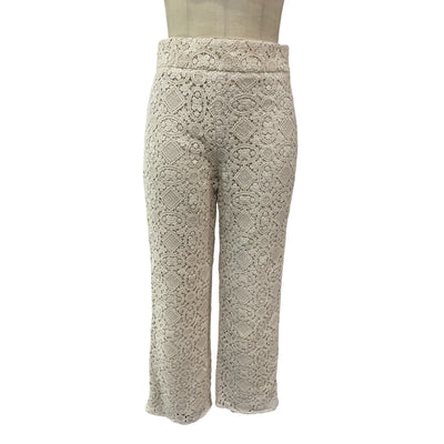 Sézane 'Fausto' Cream Cotton Trousers Size 6 - NWT