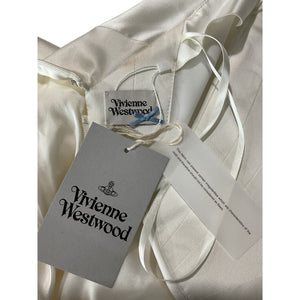 Vivienne Westwood Sculptural White Raven Peplum Corset Size 2 NWT