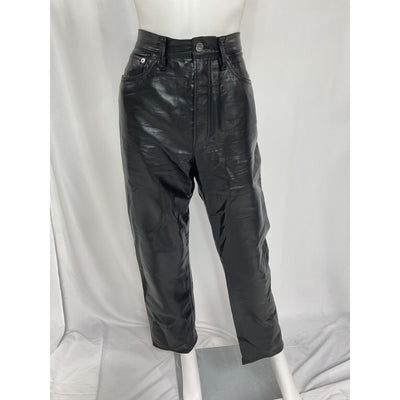 Agolde Recycled Leather Black Pants Size 29