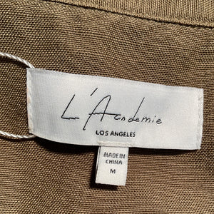 L'Academie Cropped Green Chrisa Blouse Size M