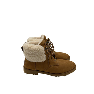 Ugg 'Romely' Brown Leather  Heritage Lace Boots -  Size 9