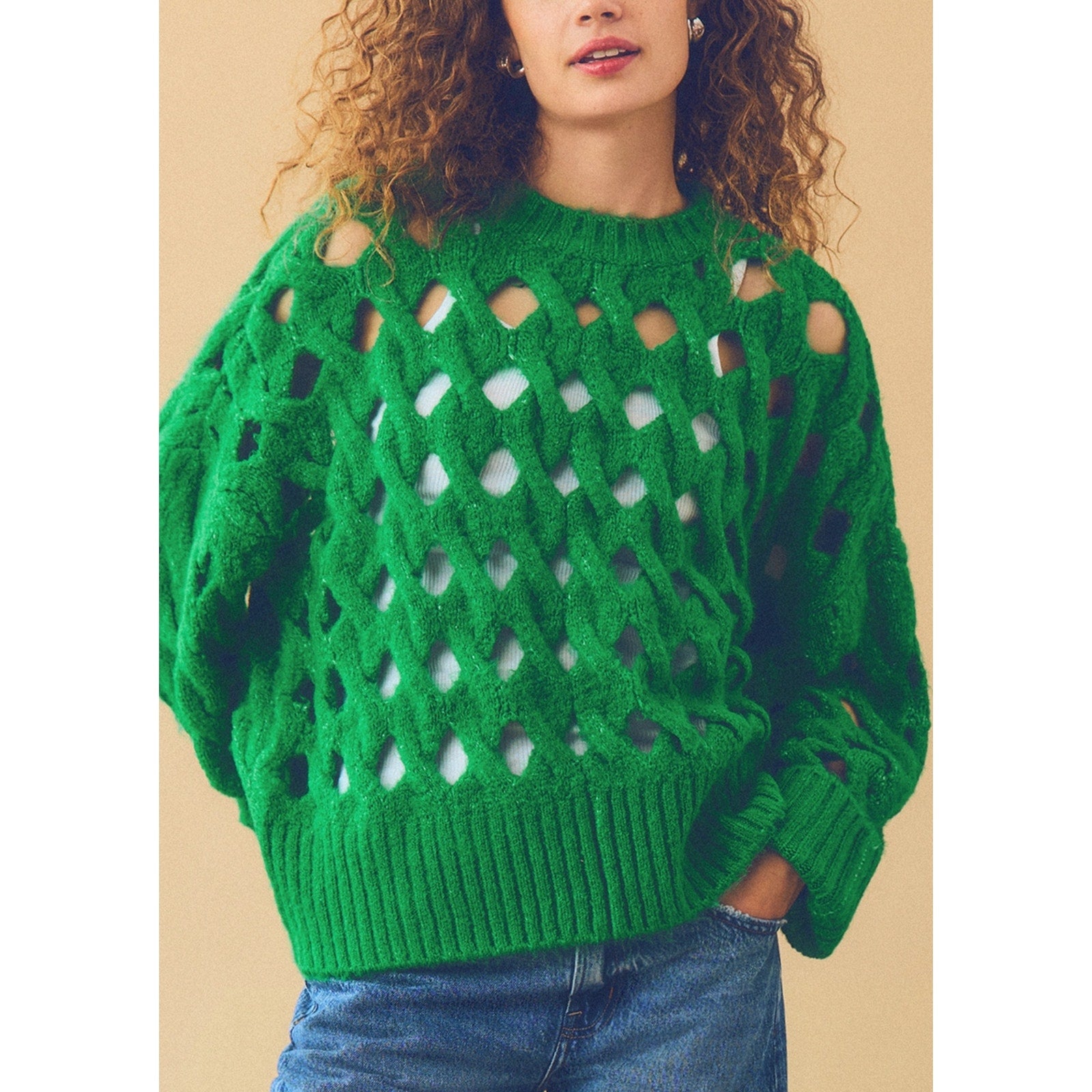 Pistola Green Darya Sweater Size L